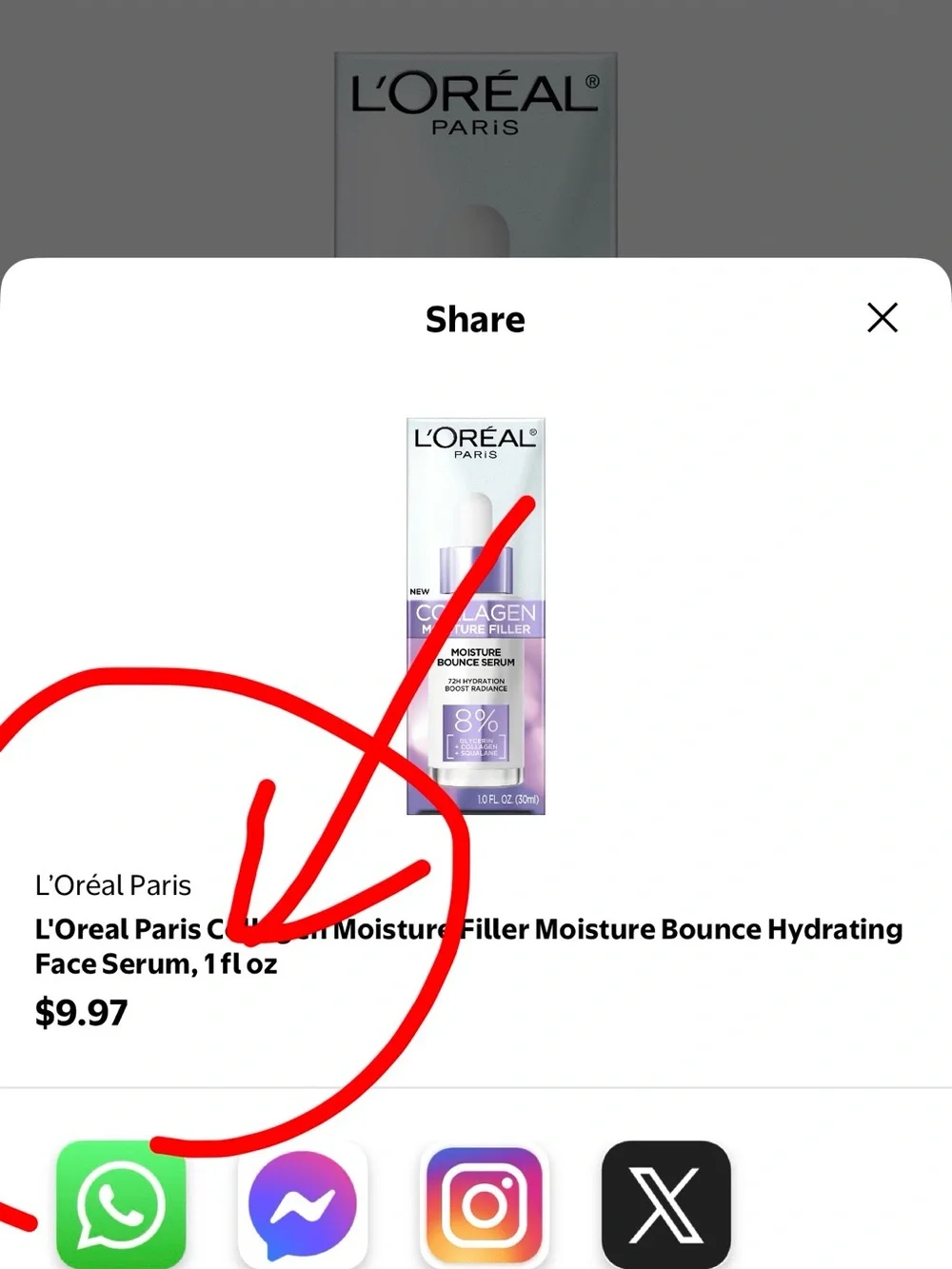 LOreal hydrating collagen